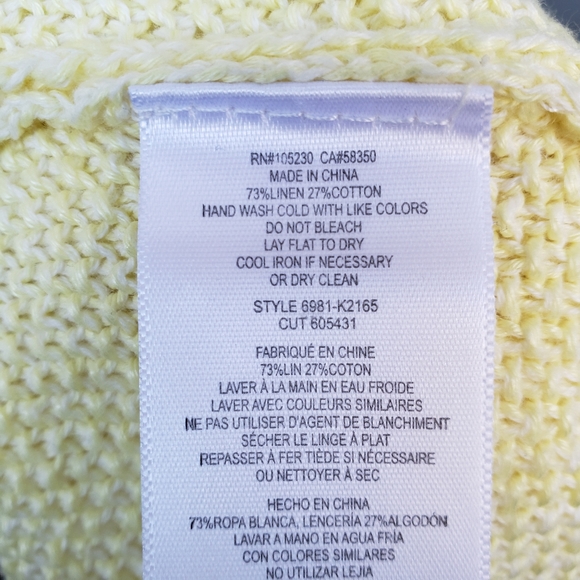 Soft Joie Pavit Seed Stitch Yellow Cardigan - XS - Picture 9 of 11